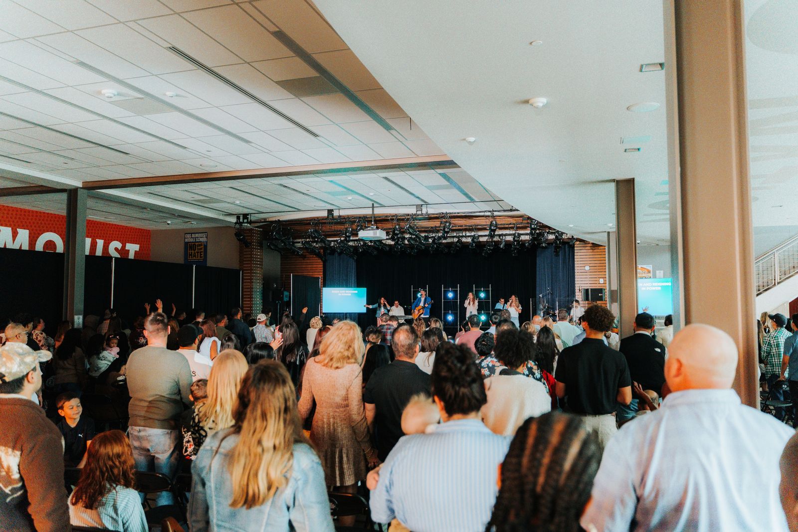 Worship service at Movement Church